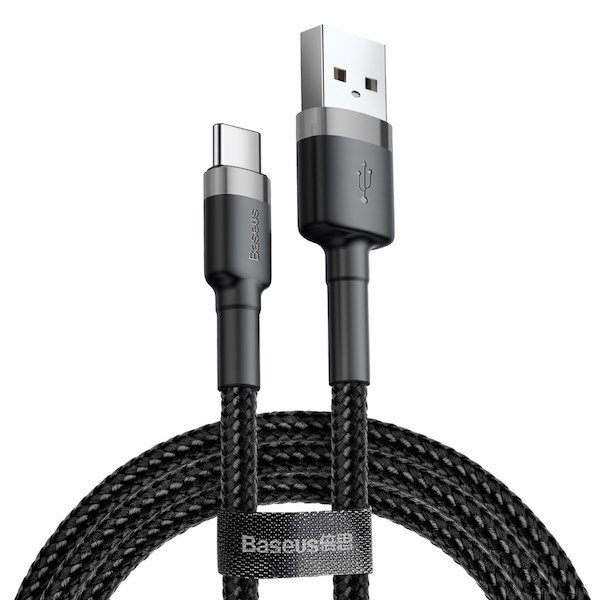 Baseus CATKLF-BG1 kabel til mobiltelefon Sort 1 m USB A USB C #2