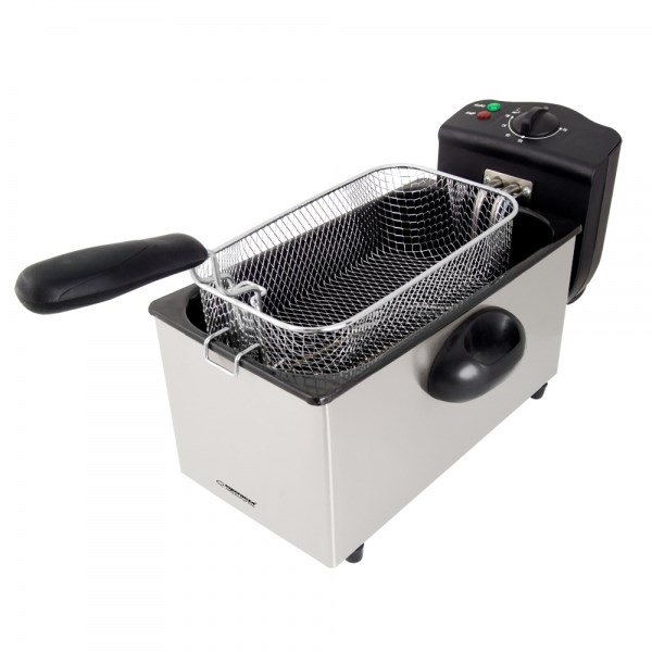 Esperanza FALAFEL Enkelt 3 L Enkeltstende 2200 W Frituregryde Sort, Hvid #1