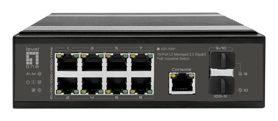 LevelOne Industr.PoE+Switch  8x2.5G PoE/2x1G/10G SFP+Uplinks #1