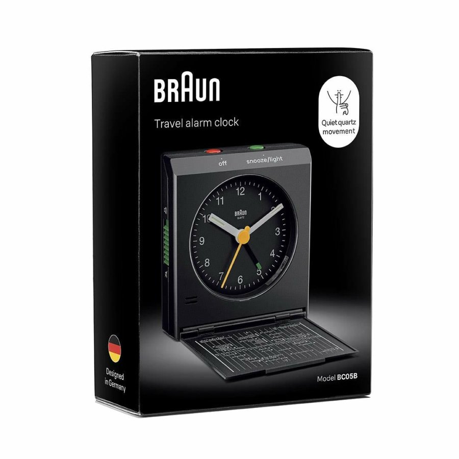 Braun BC05B Vg- og bordur Analogt ur Rektandel Sort #9