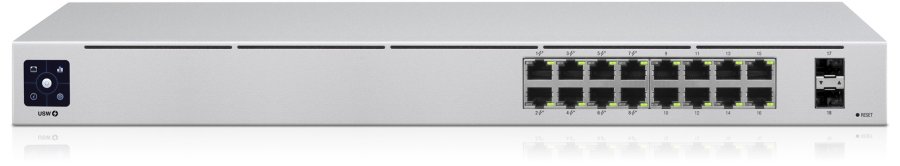 Ubiquiti UniFi 16-Port PoE Administreret L2/L3 Gigabit Ethernet (10/100/1000) Str�m over Ethernet (PoE) 1U S�lv #5