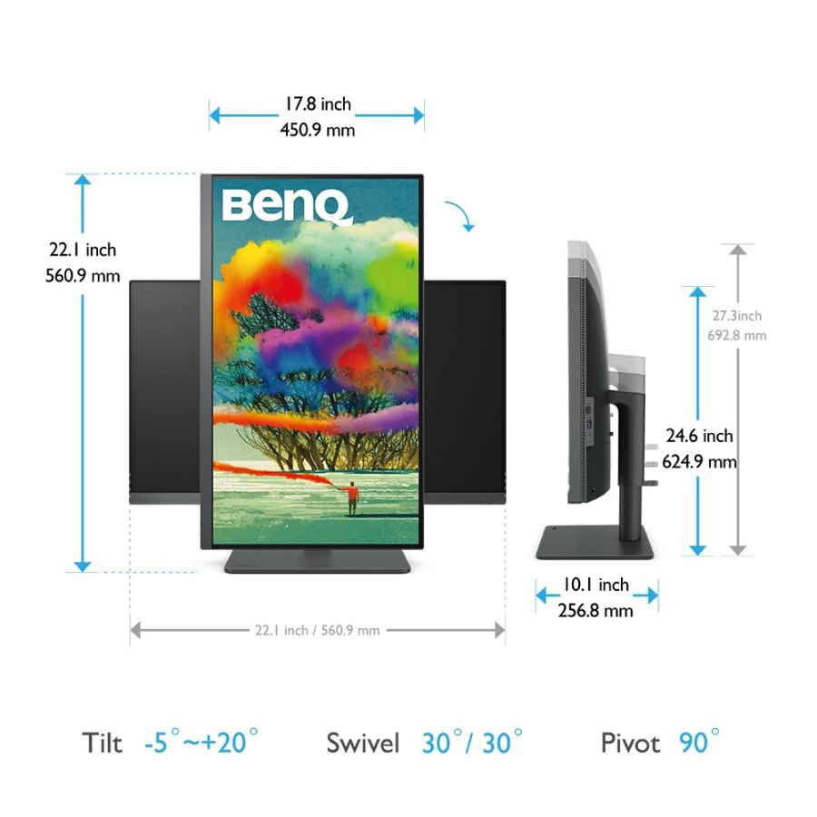 BenQ PD2705U computerskrm 68,6 cm (27