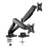Desktop Swivel Mount for Two LCD Monitors Gas Spring #1