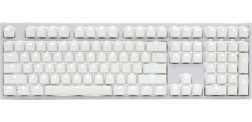 Ducky ONE 2 White Edition tastatur Universel USB Tysk Hvid #1