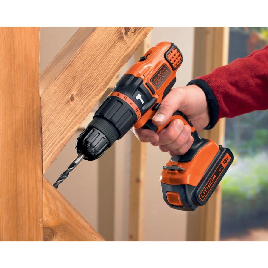 Black & Decker BDCH188N-XJ bor 1350 rpm Sort, Orange #5