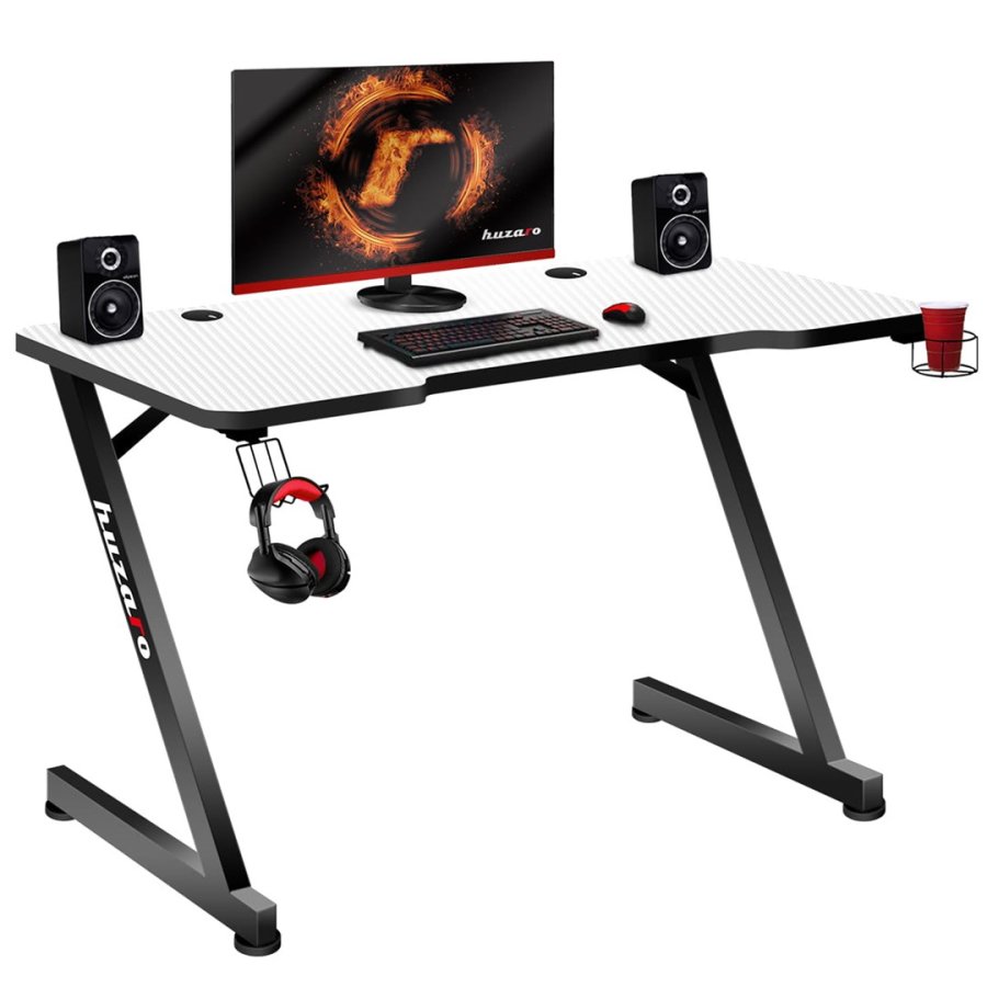 GAMING SKRIVEBORD HUZARO HERO 2.5 HVID #1
