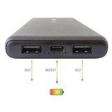 Techly I-CHARGE-10000 powerbank Lithium polymer (LiPo) 10000 mAh Sort #5