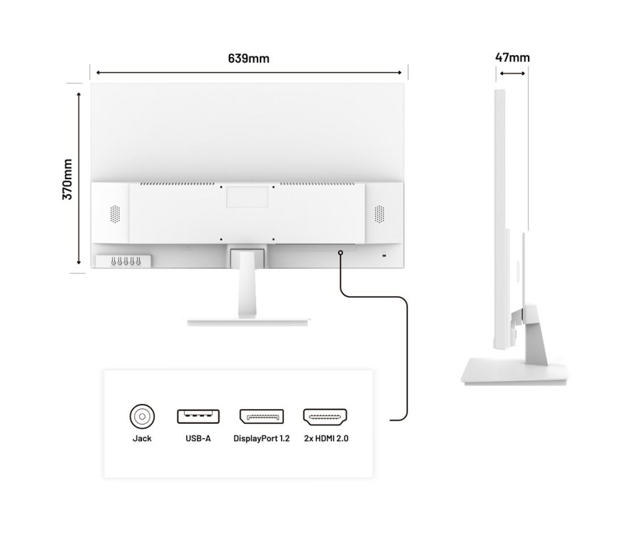 JAPANNEXT JN-IPS280UHD60F-PW computersk�rm 71,1 cm (28