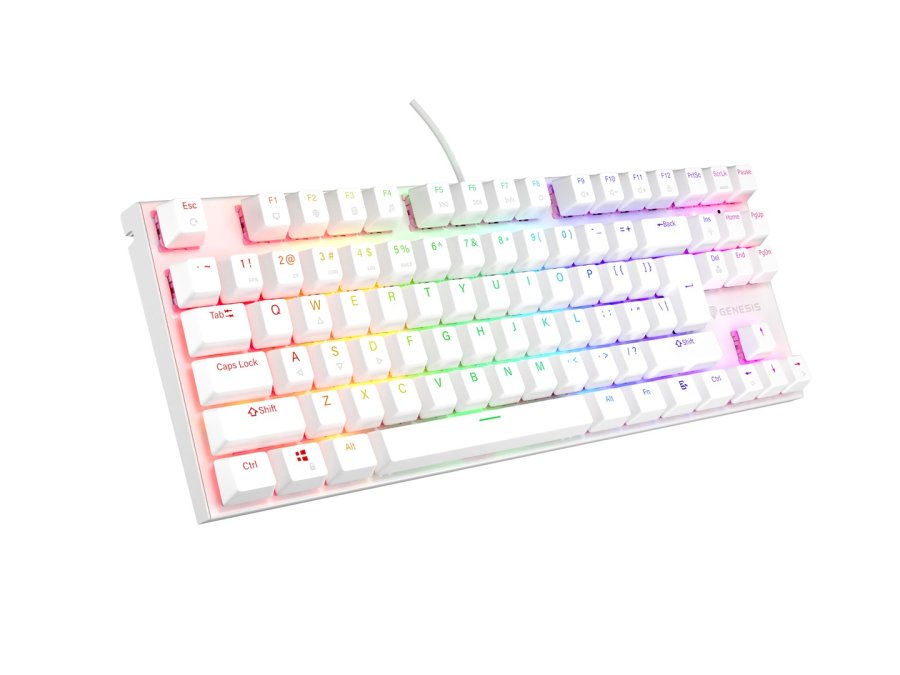 GENESIS Thor 303 TKL tastatur Spil USB QWERTY US International Hvid #1