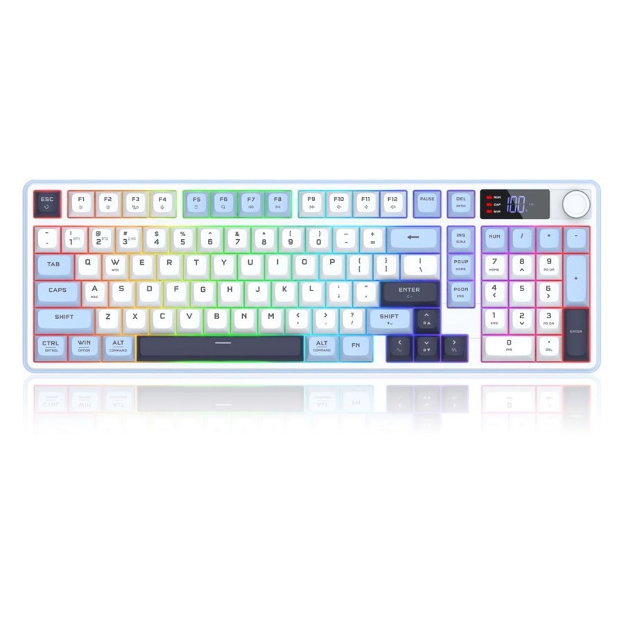 REDRAGON ARIA K527WBL-PRO tastatur Hvid #1