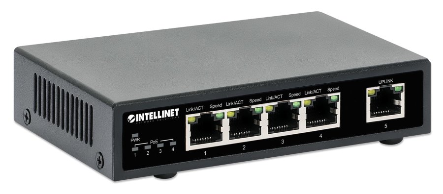 Intellinet 561839 netvrksswitch Gigabit Ethernet (10/100/1000) Strm over Ethernet (PoE) Sort #2