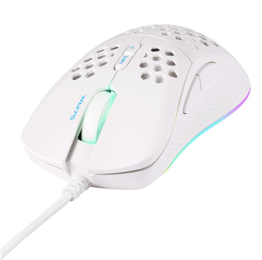 Deltaco Gaming GAM-108-W mus Spil H�jre h�nd USB Type-A Optisk 6400 dpi #1