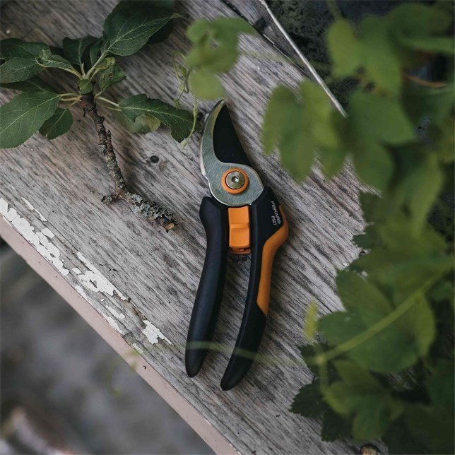 Fiskars Solid M P321 beskringssaks Aflede Sort, Orange #4