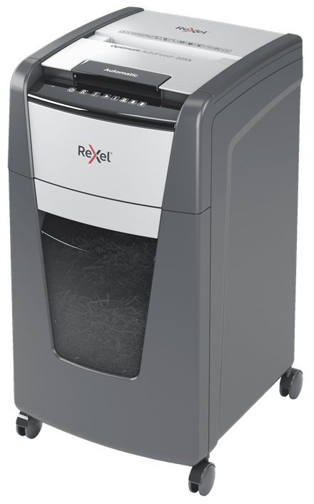Rexel Optimum AutoFeed+ 225X papirmakulator Krydsmakulering 55 dB 23 cm Sort, Gr #2