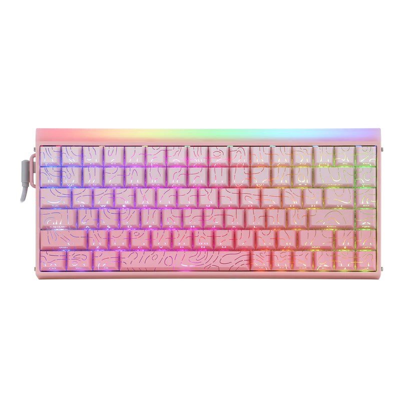 HERO84 HE PINK+Gradient+Contour Dragon King-switch RGB AULA-tastatur #17
