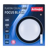 Activejet Plafon LED AJE-FOCUS Black + pilot loftbelysning Sort Ikke-udskiftelig p�re(r) G #10