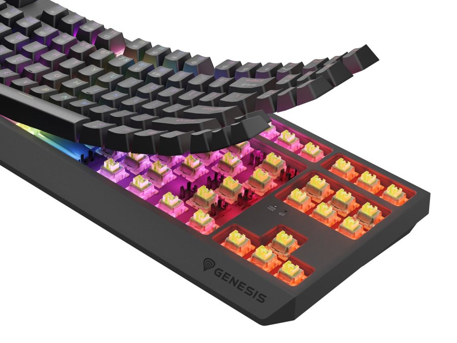 GENESIS Thor 230 TKL tastatur Spil USB + RF Wireless + Bluetooth QWERTY US engelsk Sort #15