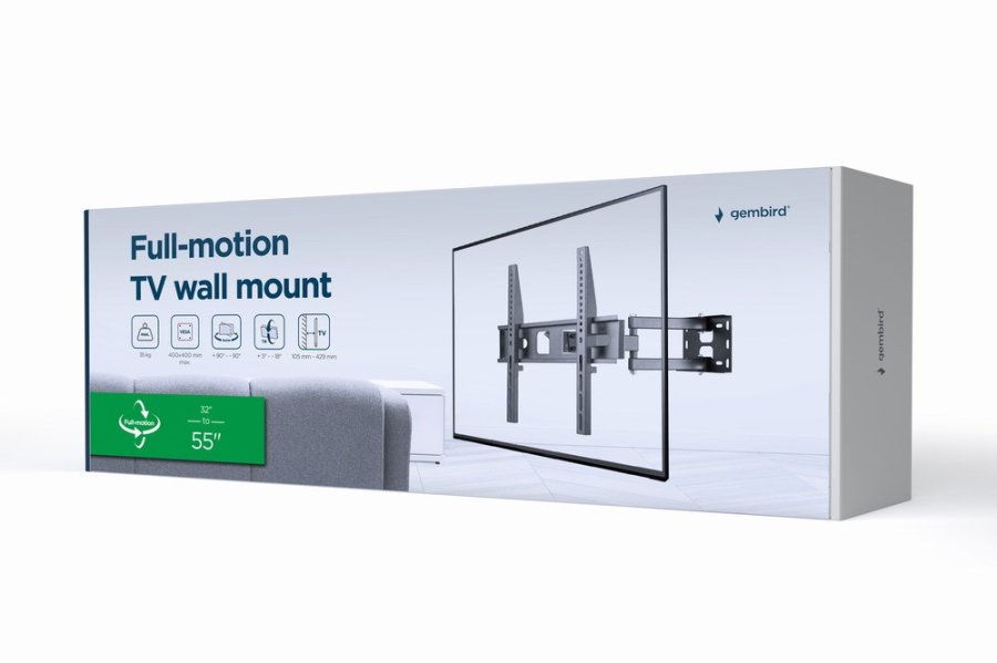 Gembird WM-55ST-03 tv-beslag 139,7 cm (55