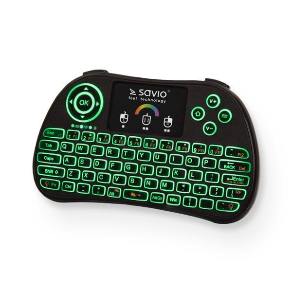Savio Illuminated mini trdlst tastatur RGB TV-boks, Smart TV, konsoller, PC KW-03 #3