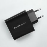 Qoltec 52378 oplader til mobil enhed Laptop, Brbar spillekonsol, Strmbank, Smartphone, SmartWatch, Tablet Sort Vekselstrm Hurtig opladning Indendrs #4