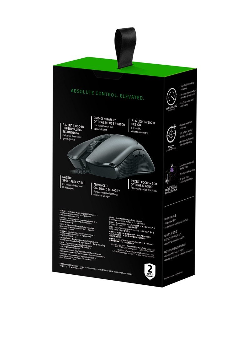 Razer Viper mus Spil Hjre hnd USB Type-A Optisk 20000 dpi #7