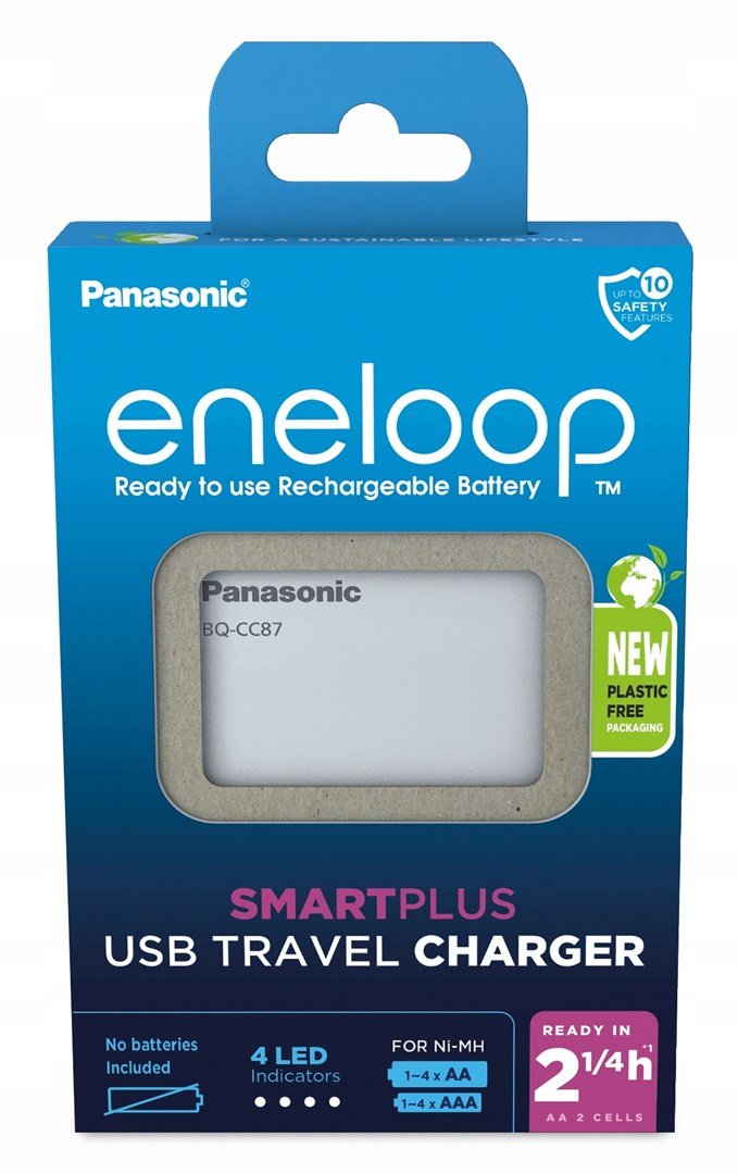 Panasonic Eneloop Smart Plus USB Travel Charger BQ-CC87 ohne Akku #1