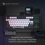 Dark Project Tamsus projektas ALU87B Bushido, G3MS Moonstone Switch, JAV tastatur Hjemme/kontor QWERTY Engelsk #4