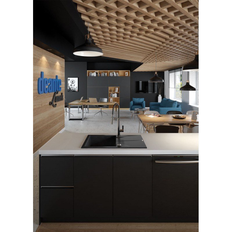 1-KUMME GRANITVASK MED AFLB DEANTE GRAPHITE METALLIC ANDANTE #4