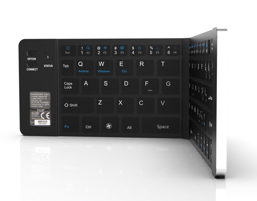 Inca IBK-579BT tastatur Hjem Bluetooth Metallic, S�lv #4