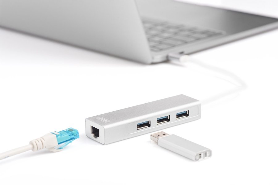 Digitus DA-70255 dockingstation USB 3.2 Gen 1 (3.1 Gen 1) Type-C Gr, Hvid #3