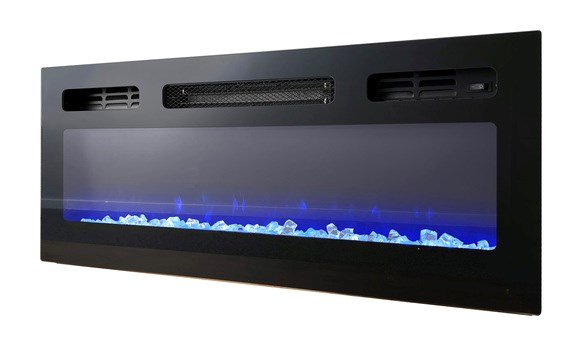 RTV EVA-skab med elektrisk pejs 180x40x52 cm hvid/blank hvid #7