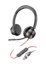 Poly Blackwire 8225 Stereo Microsoft Teams Certified USB-C Headset +USB-C/A Adapter #3