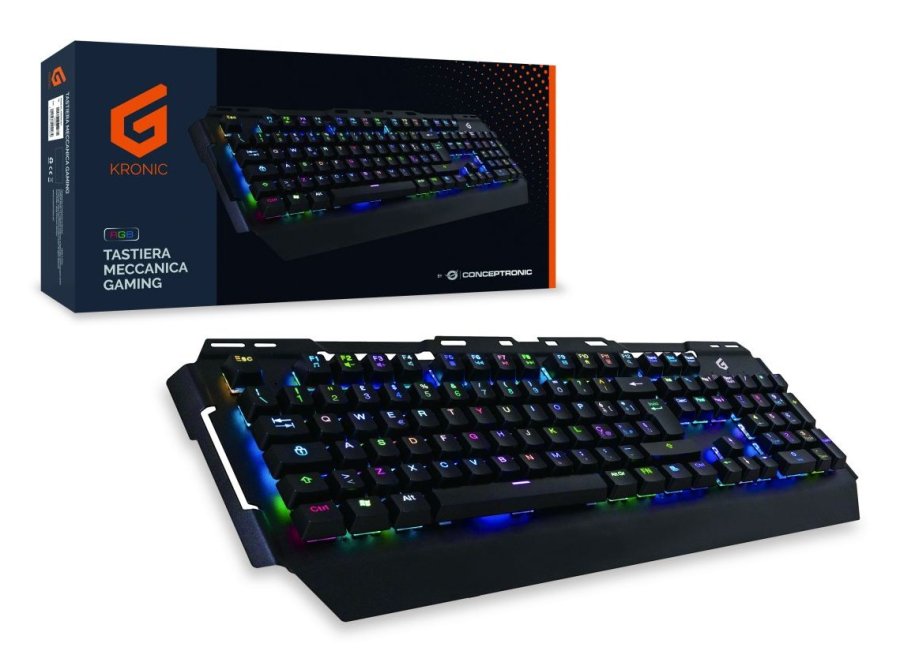 Conceptronic KRONIC tastatur Spil USB QWERTY Italiensk Sort #3