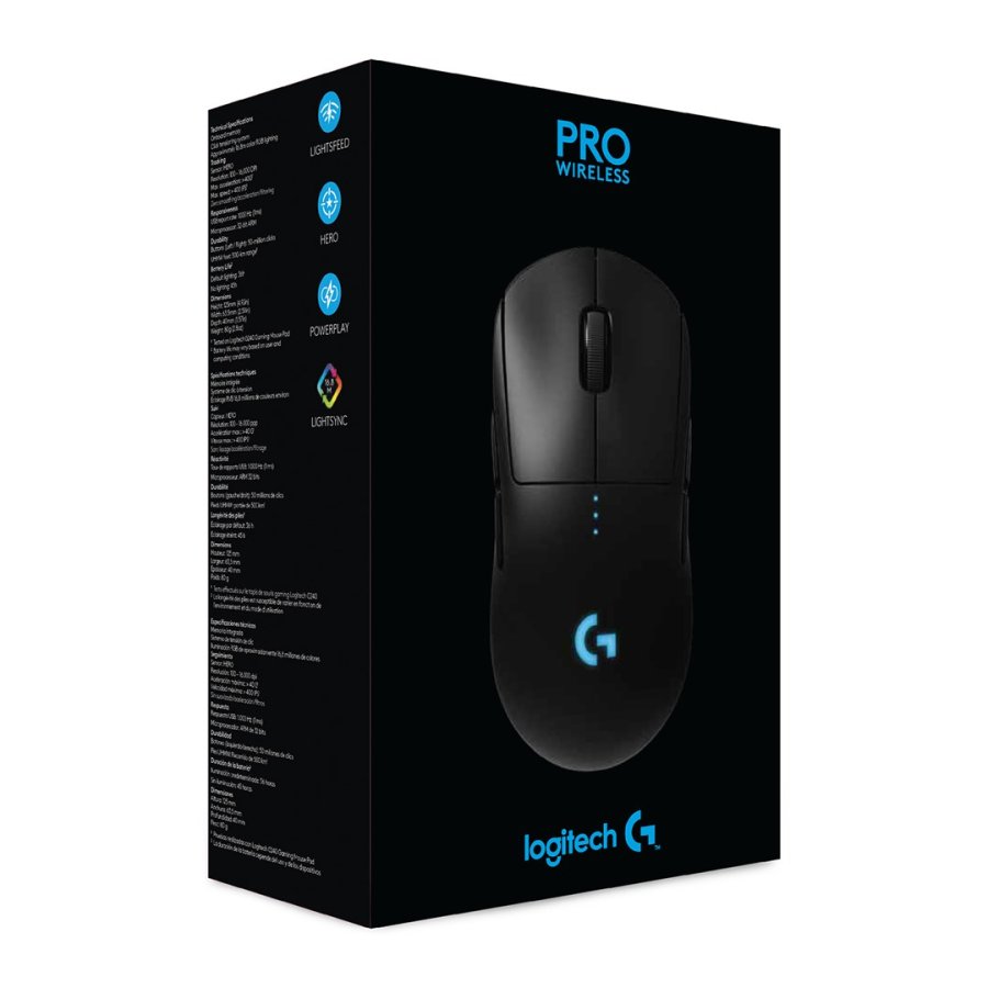 Logitech G 910-005272 mus Spil Ambidextrous RF trdlst Optisk 25600 dpi #9