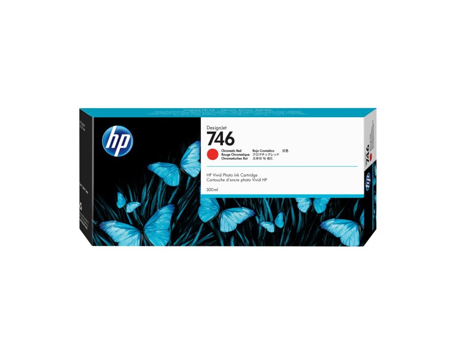 HP 746 300-ml Chromatic Red DesignJet Ink Cartridge #1