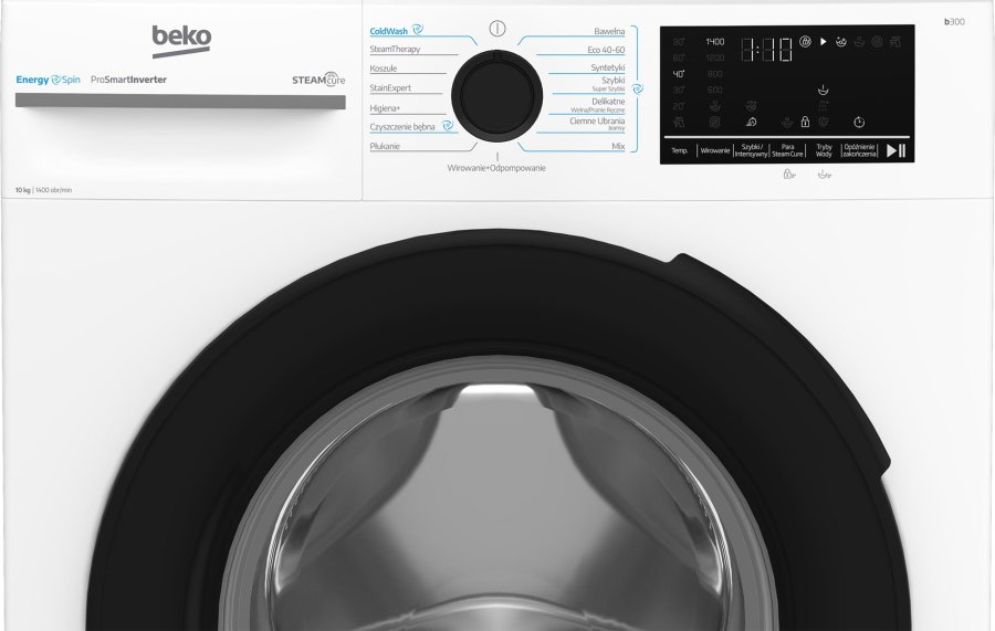 Fritst�ende vaskemaskine BEKO BM3WFU410415W 10 kg 1400 o/min Damp CoolClean #5