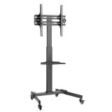 Techly ICA-TR21L multimedie vogn & stand Sort Fladt panel Multimedie kurv #1