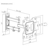 Maclean MC-700N Vgbeslag til tv-skrm Universal max VESA 200x20 23
