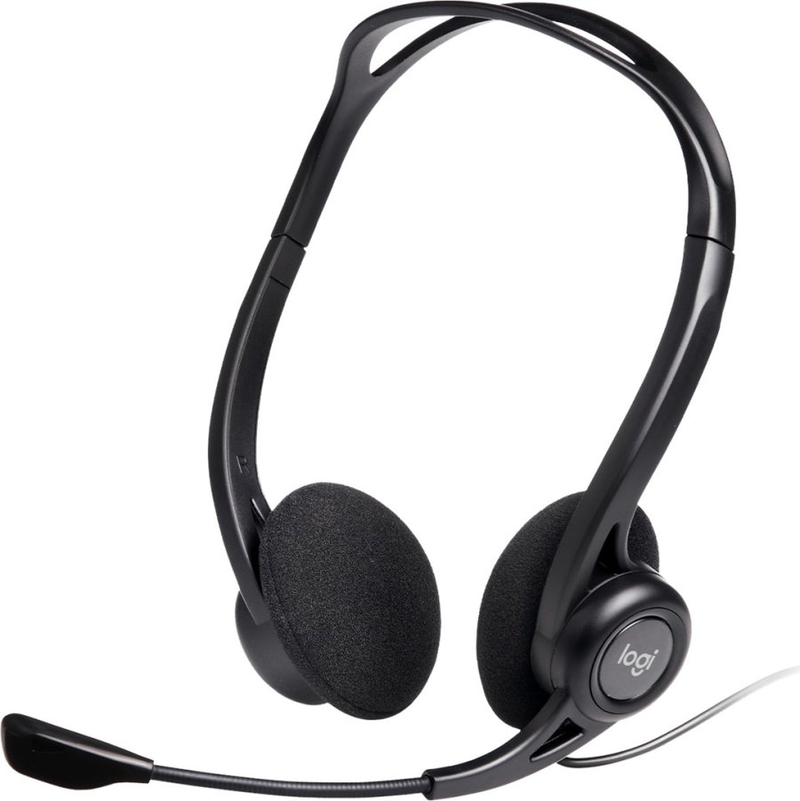 Logitech 981-000100 hovedtelefoner/headset Ledningsfrt Opkald/musik USB Type-A Sort #1