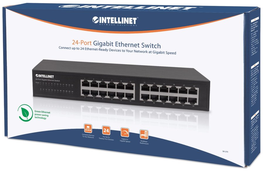 Intellinet 561273 netvrksswitch Gigabit Ethernet (10/100/1000) Sort #6