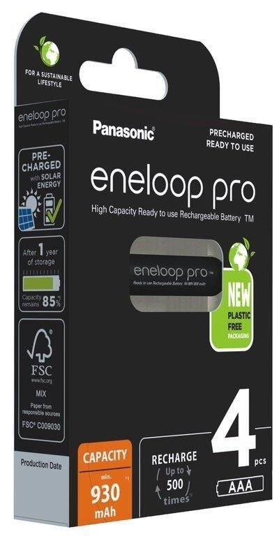Genopladelige batterier PANASONIC ENELOOP PRO AAA 930 mAh 4 szt (BK-4HCDE/4CP) #2