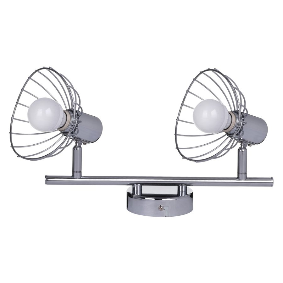 Activejet GIZEL dobbelt loft vglampe strip krom E14 vglampe til stuen #3