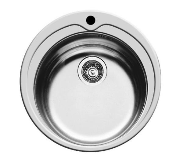 Pyramis Kiba 1B 100053801 Vaske i rustfrit stl, 1 kumme, 48,5 cm i diameter, slv #1