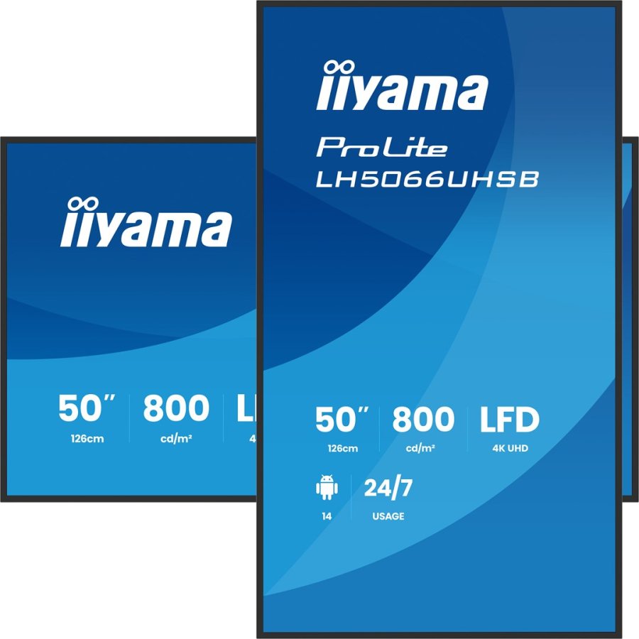 iiyama LH5066UHSB-B1AG skilte display Digital fladpaneldisplay 127 cm (50