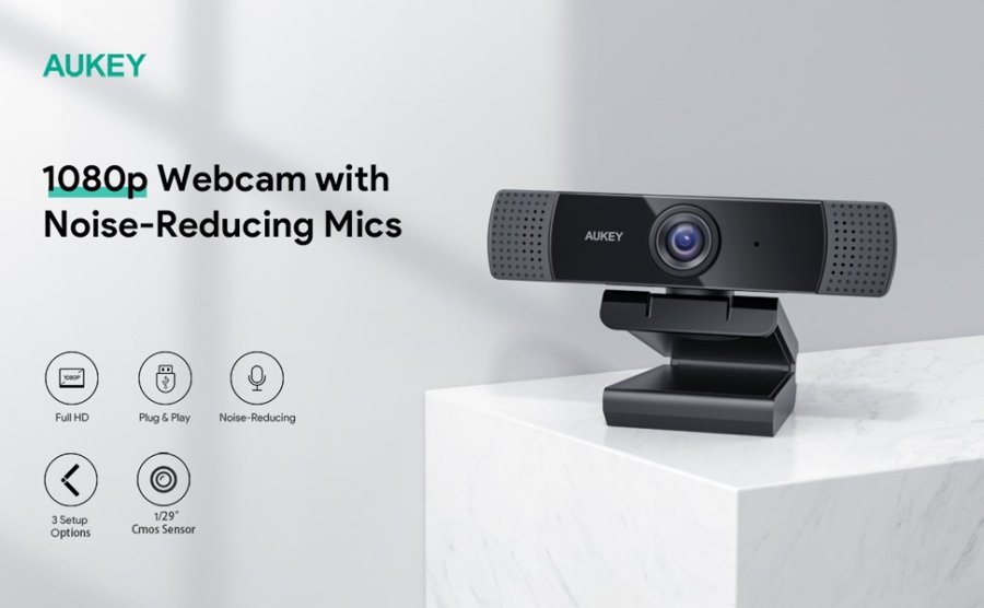 AUKEY PC-LM1E webcam 2 MP 1920 x 1080 pixel USB Sort #6