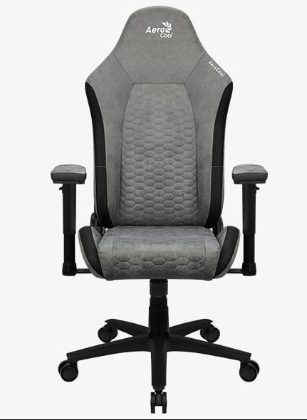 Aerocool Crown AeroSuede Universal gamingstol Polstret sde Stone Grey #1