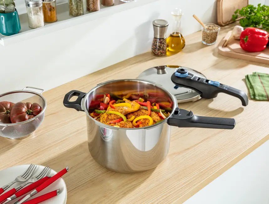 Trykkoger TEFAL SECURE TRENDY 6L + kurv i rustfrit stl #6