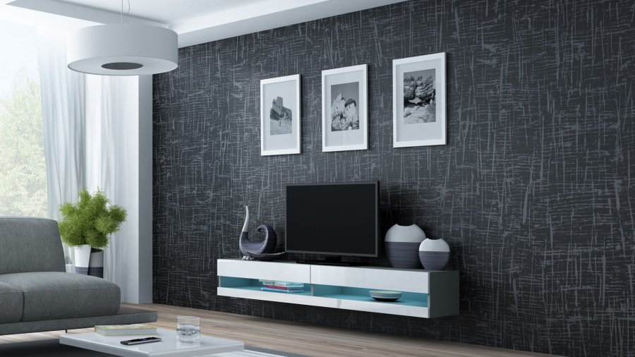 Cama RTVVIGO180N s/b TV stativ & underholdningscenter 2 hylder #1