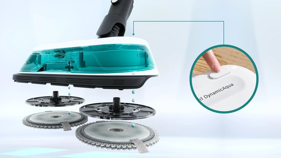 Bosch BCS71HYG4 Ledningsfri 2-i-1-stvsuger, stvsugning og mopping Unlimited 7 ProHygienic Aqua White #13