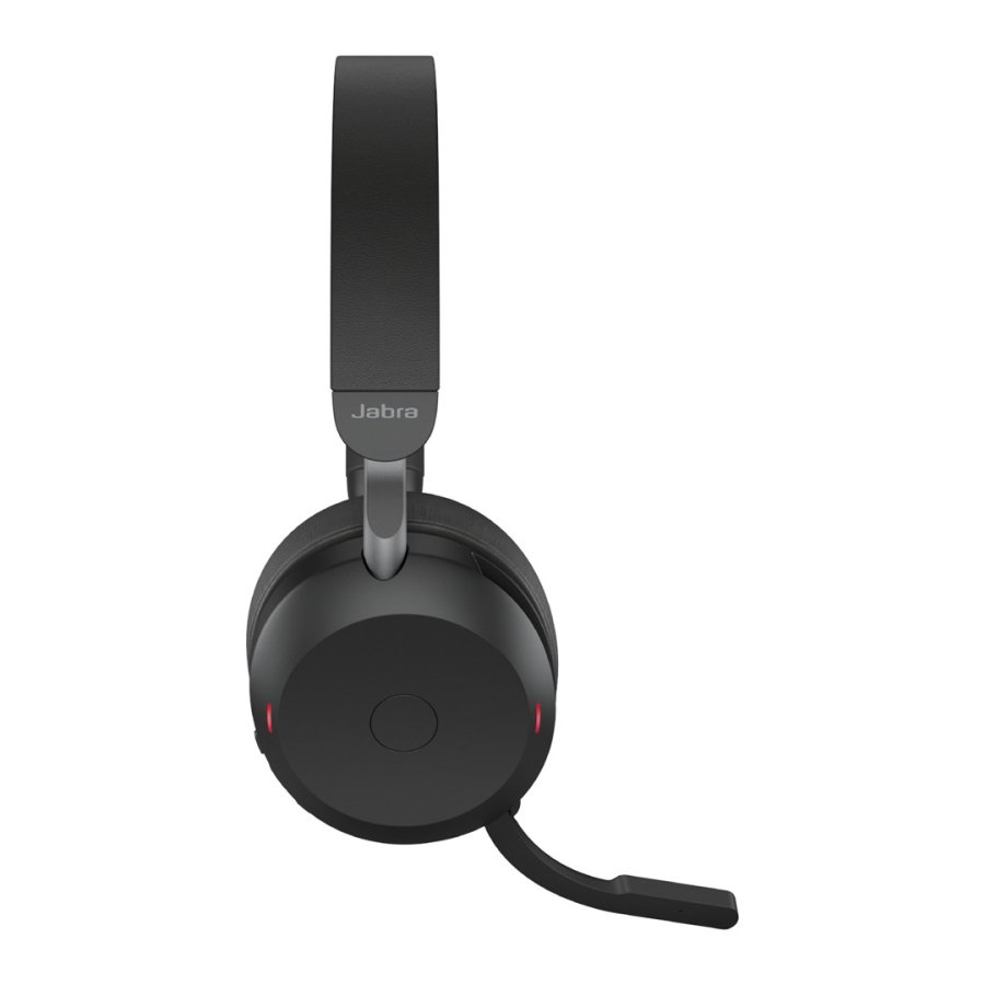 Jabra Evolve2 75 Headset Kabel & trdls Opkald/musik USB Type-C Bluetooth Opladningsstativ Sort #3